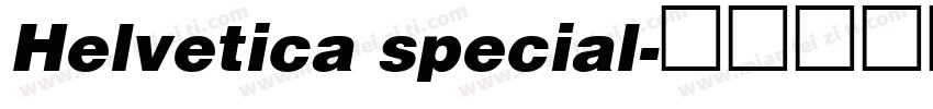 Helvetica special字体转换
